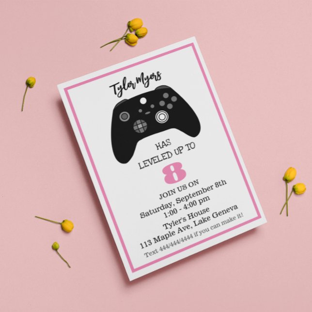 Birthday Invitation for Gamer (Creator Uploaded)