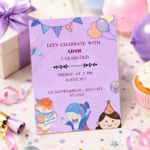 Birthday Invitation Fun Colourful Celebration Part