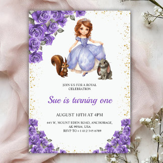 Birthday invitation with a fairy-tale theme