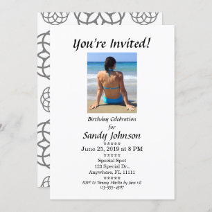 Birthday Invitation You're Invited Custom Adult