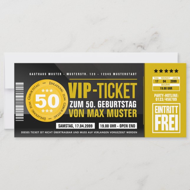 birthday invitations (Front)