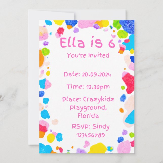 Birthday Invitations (Front)
