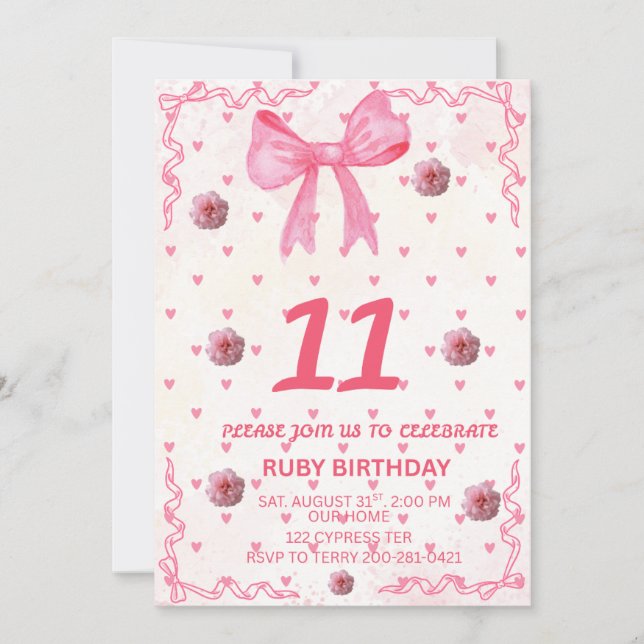 Birthday invite (Front)