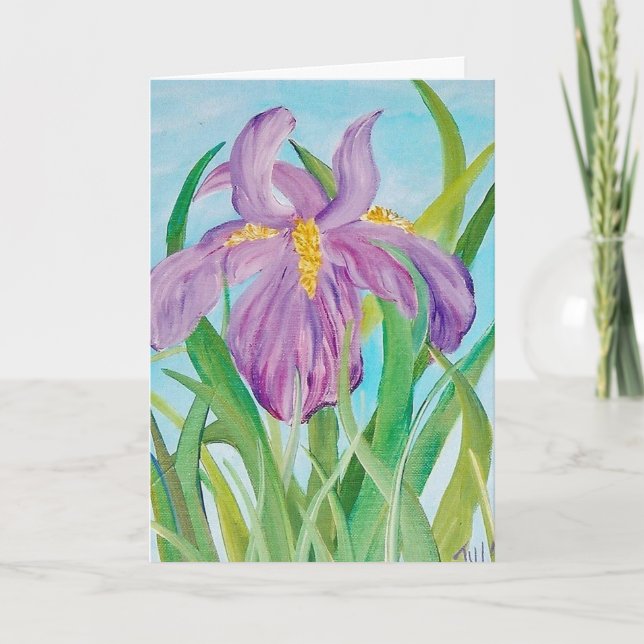 Birthday Iris Card (Front)
