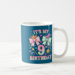 Birthday It's My 9th Birthday Cute Magical Princes Coffee Mug