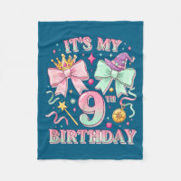 Birthday It's My 9th Birthday Cute Magical Princes