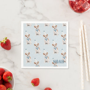 Birthday Jack Russell Dog Party Hat Personal Napkin