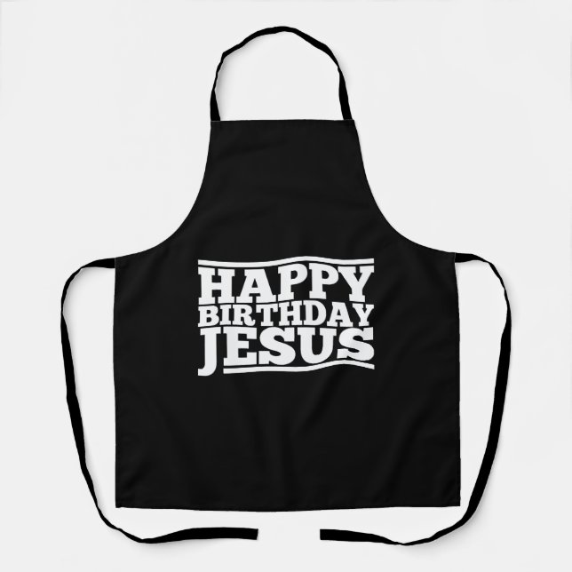 Birthday Jesus Christmas Apron (Front)
