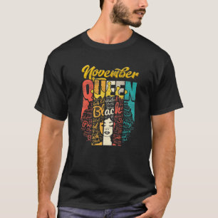 Birthday Junenth Queen Born In November Girls Wome T-Shirt