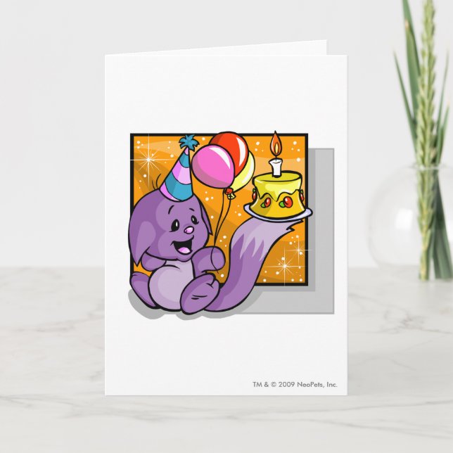 Birthday Kacheek Card (Front)