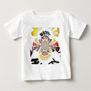 Birthday Kaleidoscope Art Print Baby T-Shirt