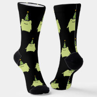 Birthday Kawaii Green Frog - Cute Party Pattern 