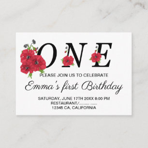 Birthday kids baby childish editable personalised enclosure card