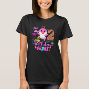 Birthday Kids Shark 2 Years Old 2nd Family 1 T-Shirt