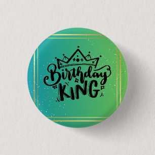 Birthday King Button