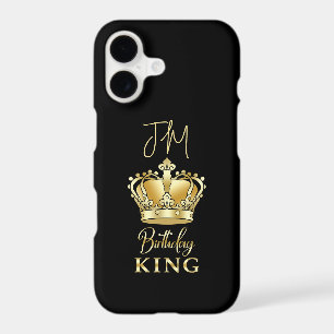 Birthday King Gold Crown Queen Luxury Monogram