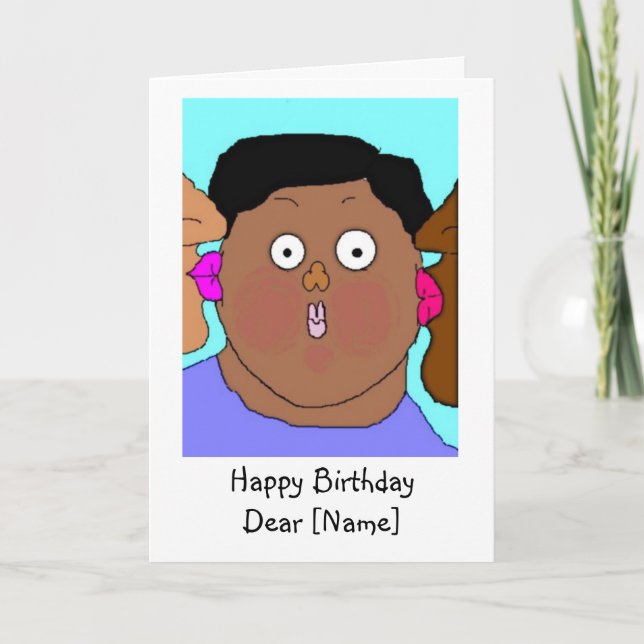 Birthday Kiss Card (Front)