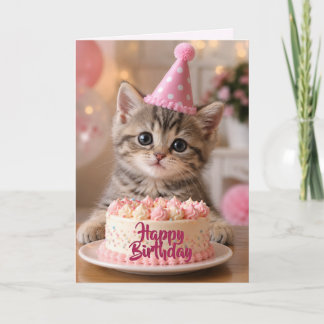 Birthday Kitten Birthday Card