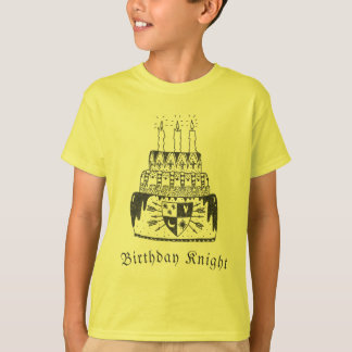 Birthday Knight mediaeval themed kids t-shirt