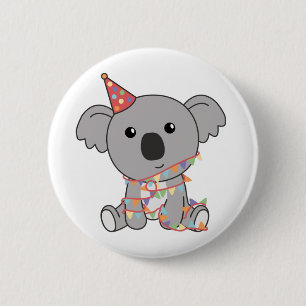 Birthday Koala For Kids A Birthday Button