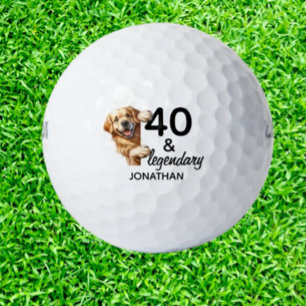  Birthday  Labrador gift Golf Balls