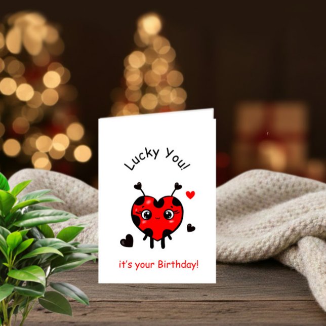 Birthday ladybug card (Creator Uploaded)
