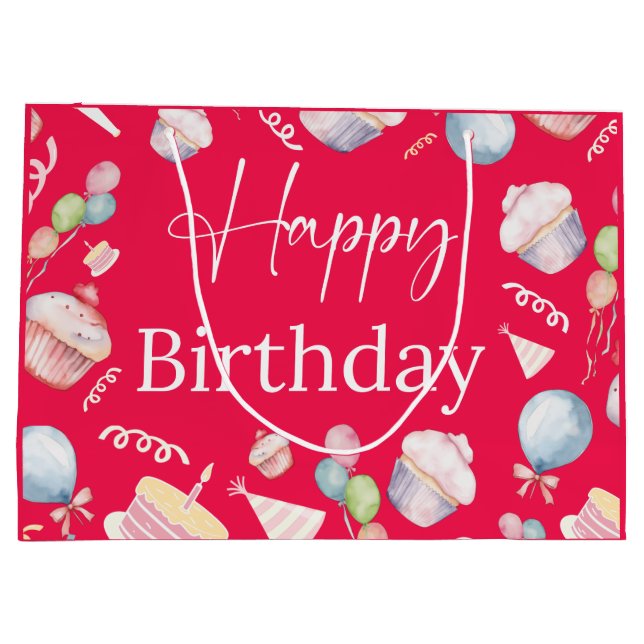 Birthday  large gift bag (Back)