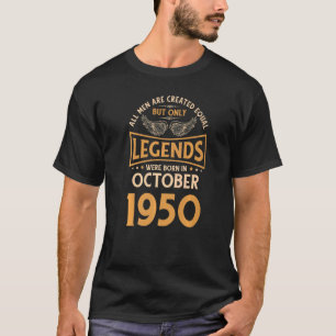 Birthday Legendär October 1950 T-Shirt