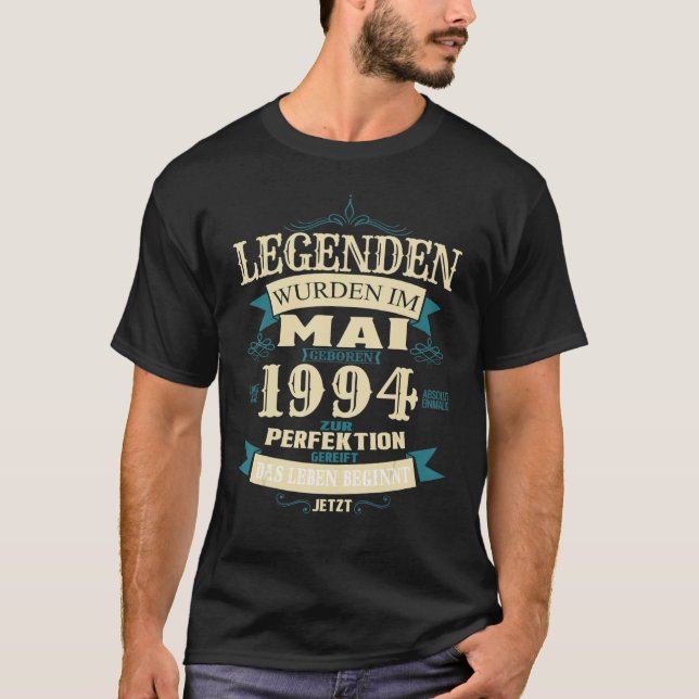 Birthday legends were born in May 1994 T-Shirt (Front)