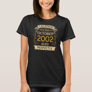 Birthday Legends Were Born In October 2002 T-Shirt