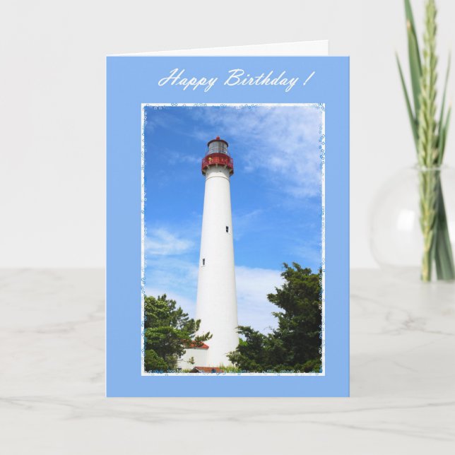 Birthday Lighthouse Card (Front)
