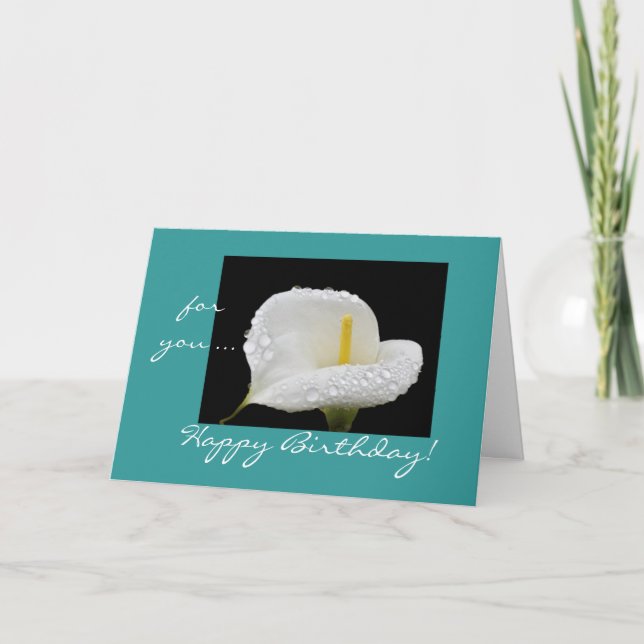 Birthday lily card (Front)