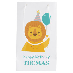 Birthday Lion Personalised Gift Bag
