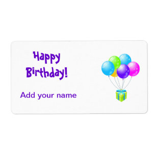 Birthday Lollipop Tags Party Favours Wrapper Label