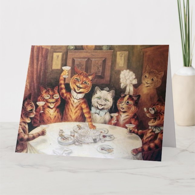 BIRTHDAY LOUIS WAIN OVERSIZED COOL CAT CARD (Front)