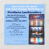 Birthday Luncheon Slot Machine Jackpot