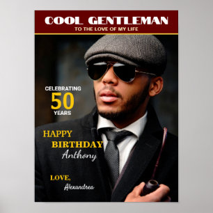 Birthday Magazine Photo Cover Personalise Poster