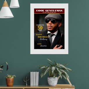 Birthday Magazine Photo Cover Personalize Poster