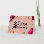 Birthday magic floral countdown shopping tote bag  foil greeting card<br><div class="desc">Birthday magic floral countdown shopping tote bag pink 365 days of awesome At MotherEagle Inspires, we blend the soul-stirring power of poetry with beautifully crafted everyday items to create gifts that inspire, comfort, and elevate your space. Each product—from mugs and apparel to home décor and stationery—features original poems designed to resonate...</div>