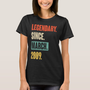 Birthday March 14th Decoration 14 Years Old Vintag T-Shirt