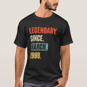 Birthday March 15th Decoration 15 Years Old Vintag T-Shirt