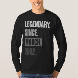 Birthday March 21st Decoration 21 Years Old Vintag T-Shirt