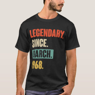Birthday March 55th Decoration 55 Years Old Vintag T-Shirt
