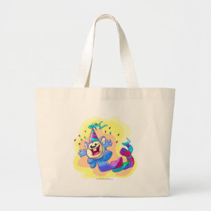 Birthday Meerca Large Tote Bag