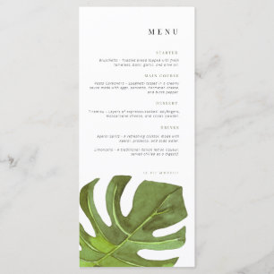 Birthday Menu Celebration menu Leaf