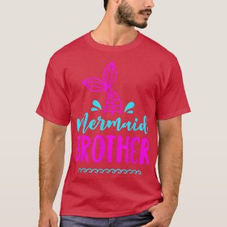 Birthday Mermaid Brother Matching Family for Boys  T-Shirt