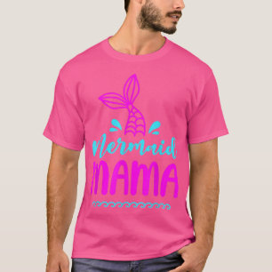 Birthday Mermaid Mama Matching Family for Mum Beac T-Shirt