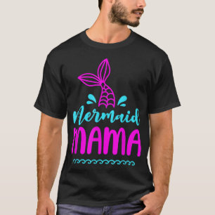 Birthday Mermaid Mama Matching Family for Mum Beac T-Shirt