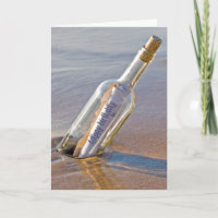 birthday message in a bottle