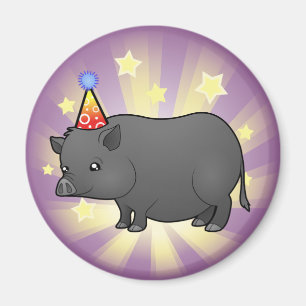 Birthday Miniature Pig Magnet